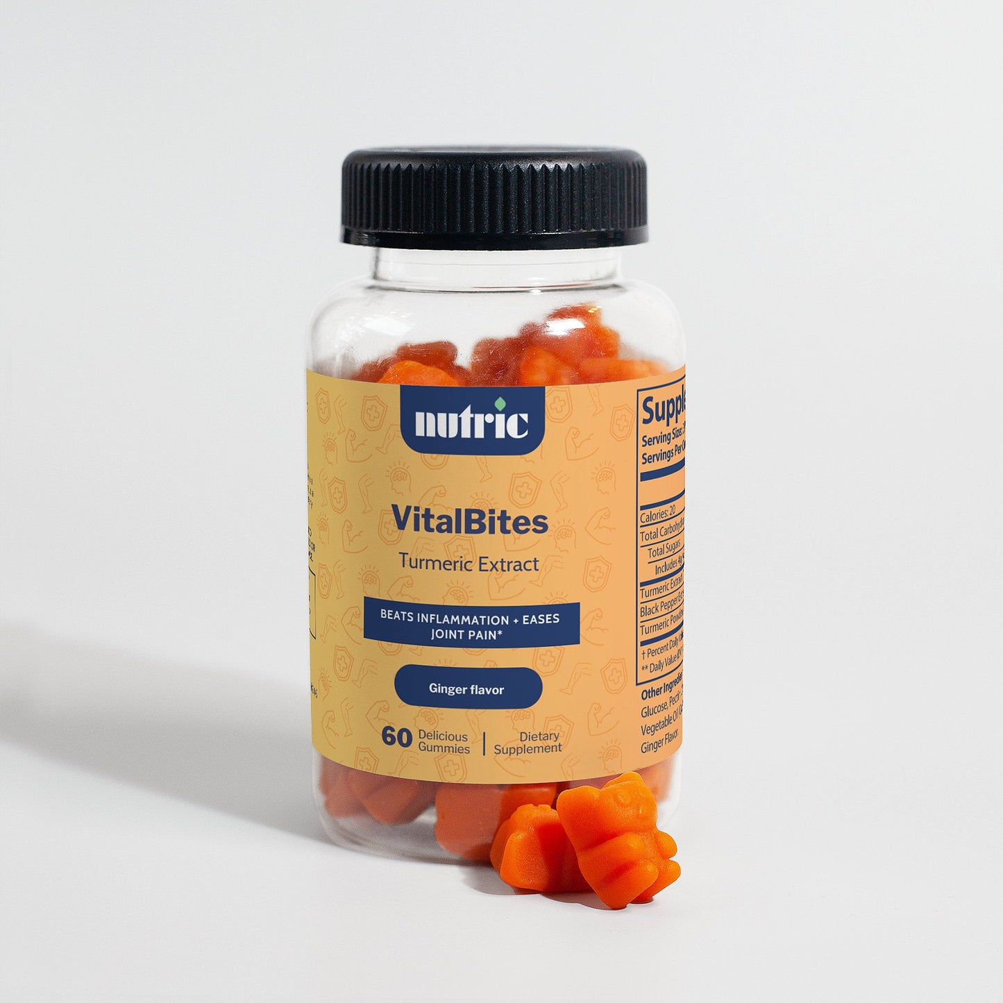 VitalBites Turmeric Gummies - Natural Extracts | Nutric